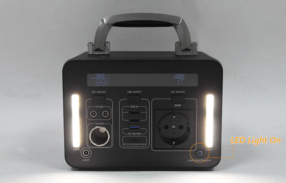 300wh 220v 110v بطارية ليثيوم مولد للطاقة الشمسية محطة بنك الطاقة المحمولة