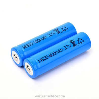 قابلة لإعادة الشحن 14500 Lifepo4 3.2 V 600mah بطارية 800 مرة دورة الحياة