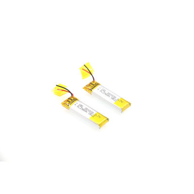 IEC61233 قياسي 3.7V80mAh بطارية ليثيوم أيون بوليمر منتجات ذكية يمكن ارتداؤها